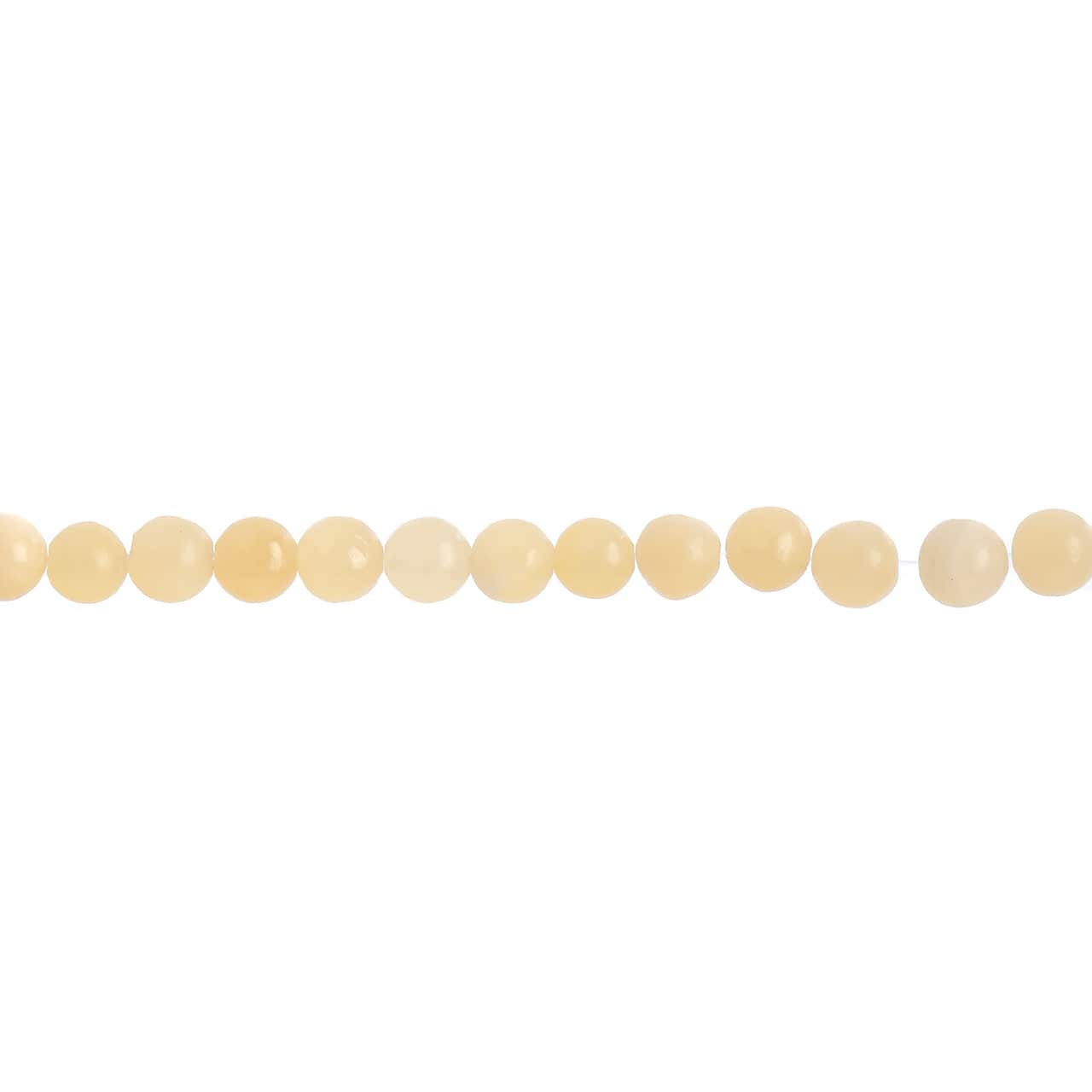 John Bead Earth's Jewels Natural Stone Round Beads, 6mm